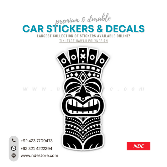 STICKER, POLYNESIAN TIKI