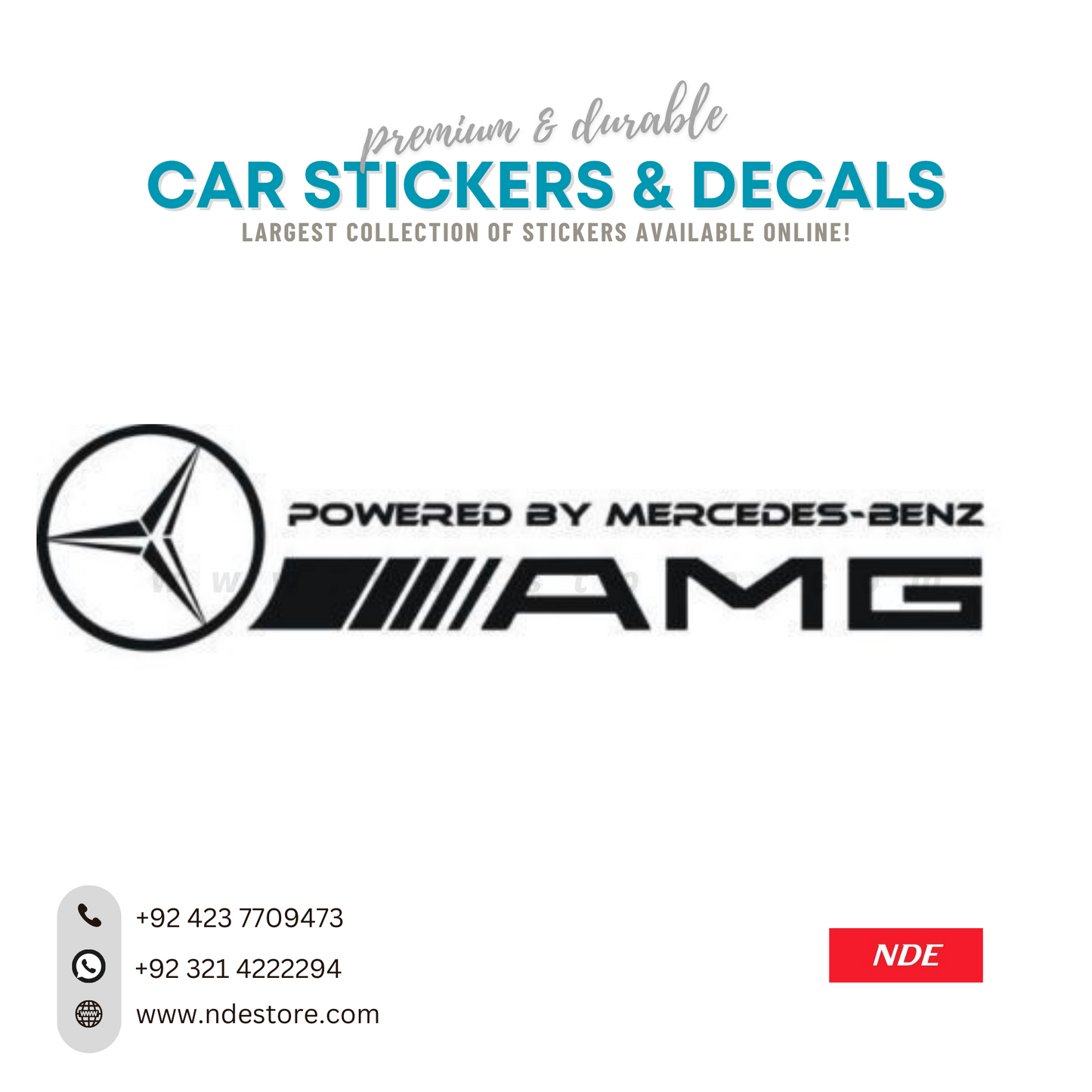 STICKER, AMG POWERED BY MERCEDES BENZ