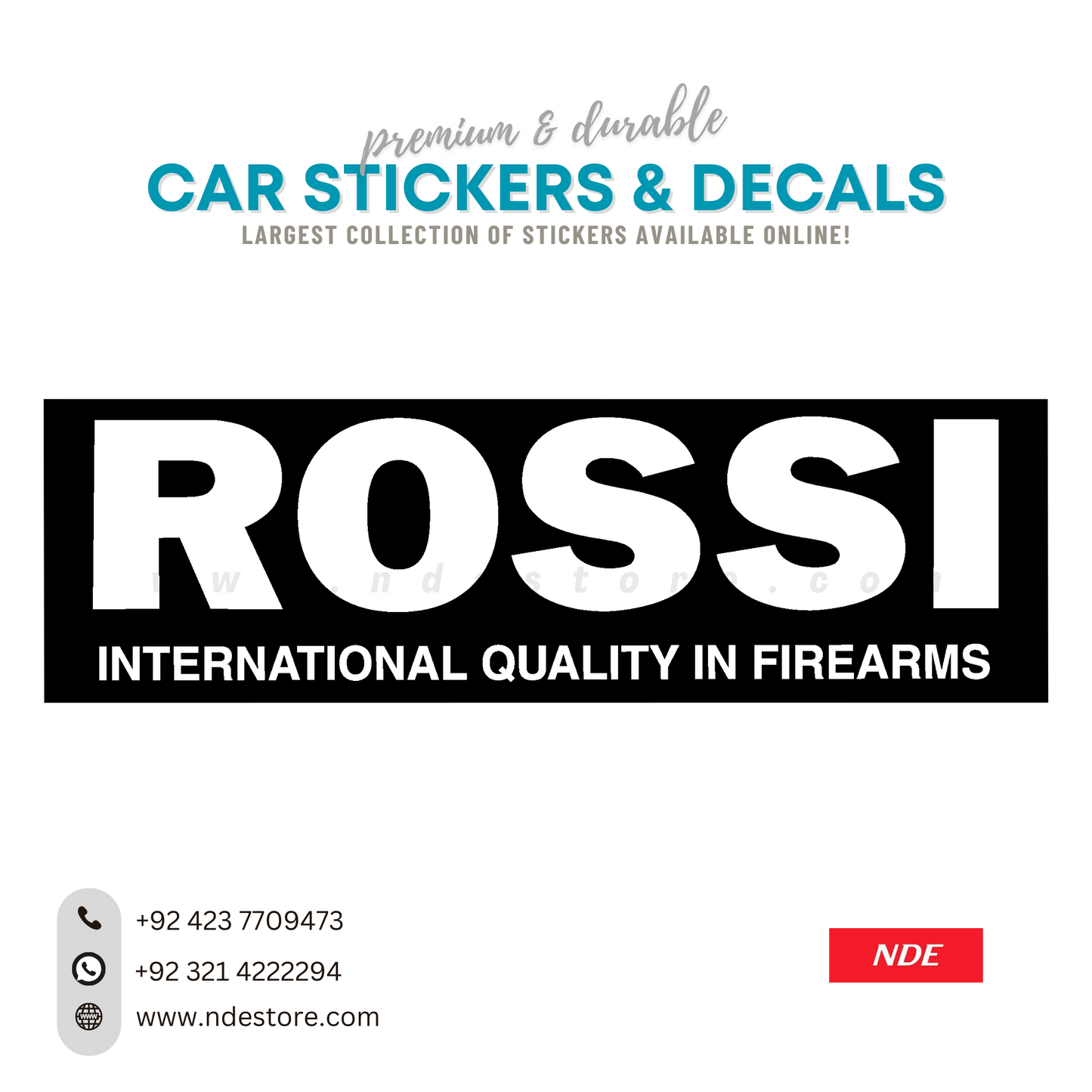 STICKER, ROSSI FIREARM