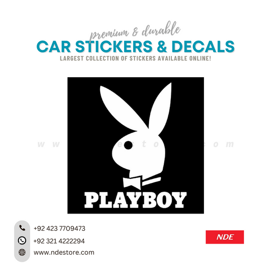 STICKER, PLAYBOY LOGO