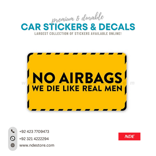 STICKER, NO AIR BAGS