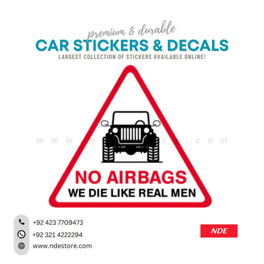 STICKER, NO AIR BAGS