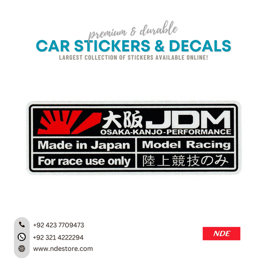 STICKER, JDM OSAKA KANJO PERFORMANCE