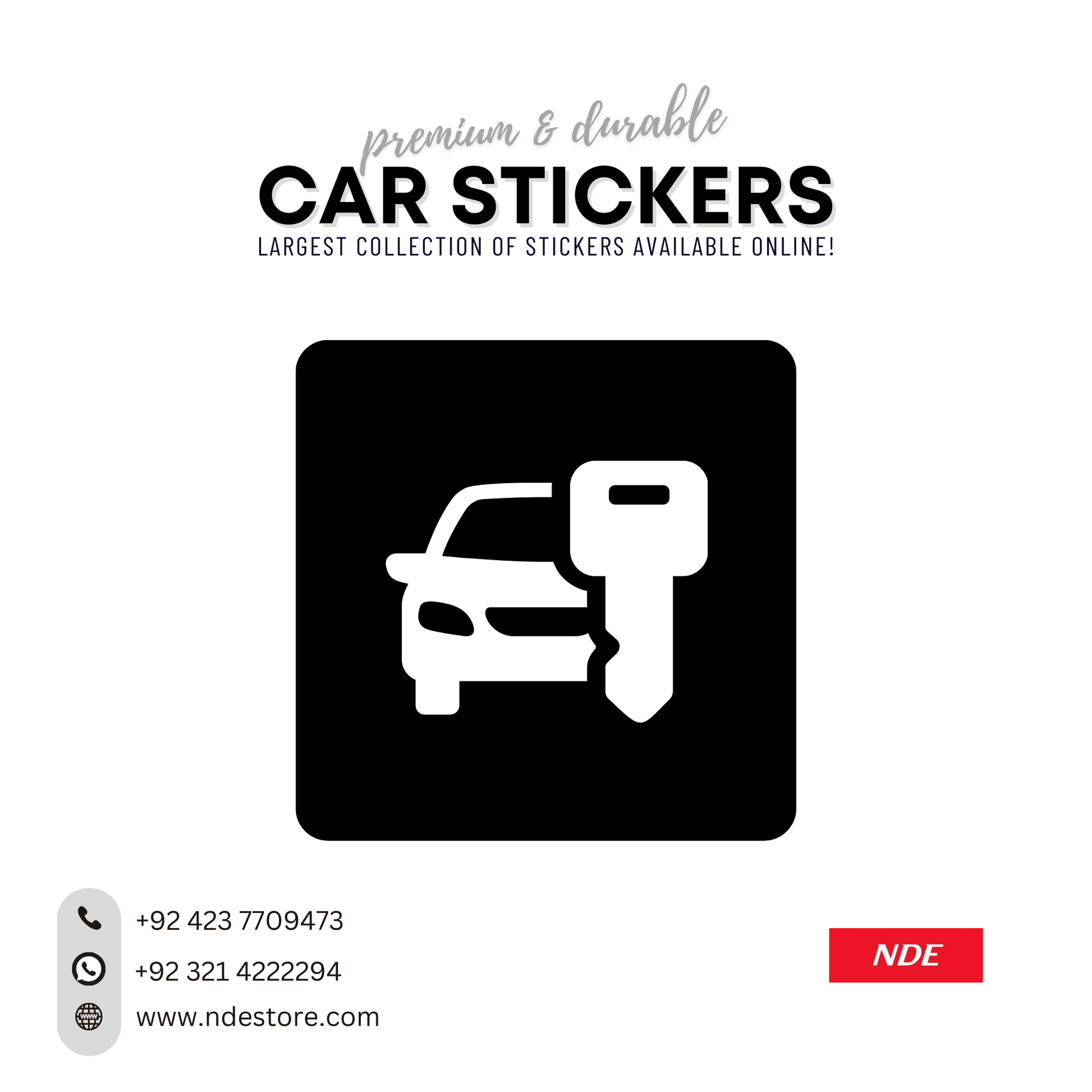 STICKER CAR SECURITY GLASS STICKER - ndestore.com