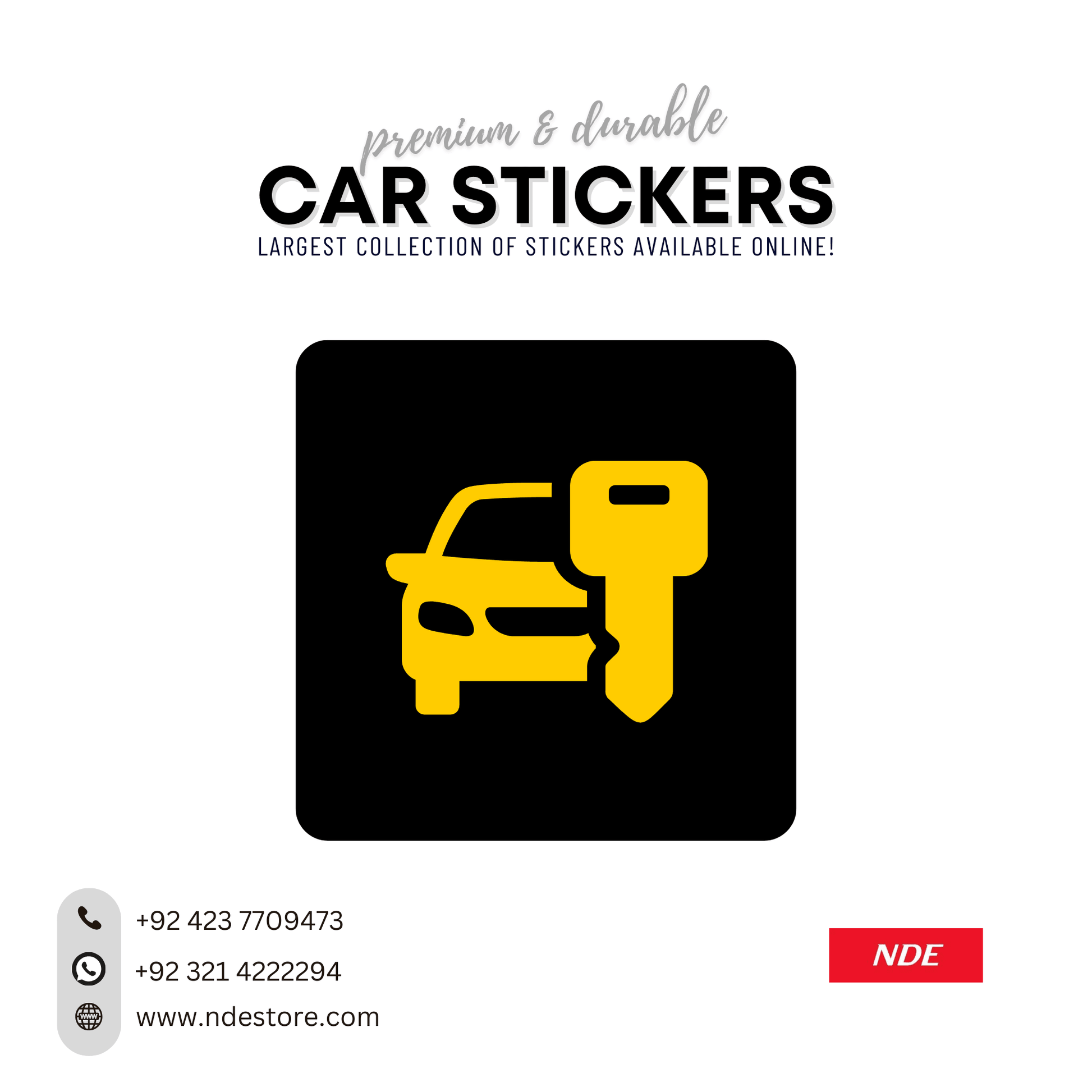 STICKER CAR SECURITY GLASS STICKER - ndestore.com