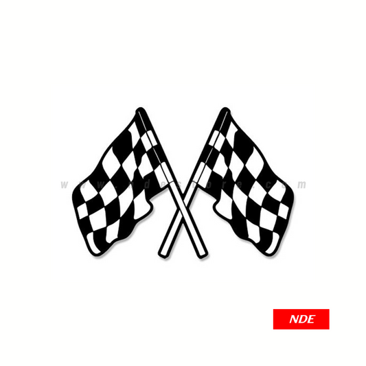 STICKER, CHECKERED FLAGS (SKU: 3207)