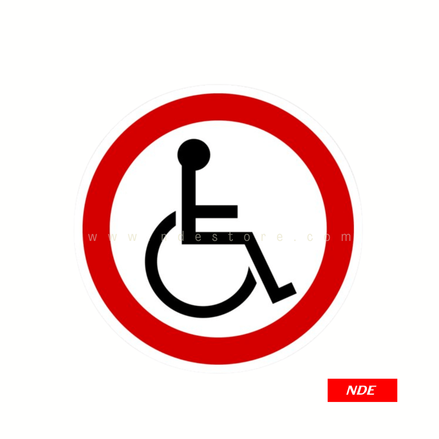 STICKER HANDICAPPED WHEELCHAIR (SPECIAL NEEDS) - ndestore.com