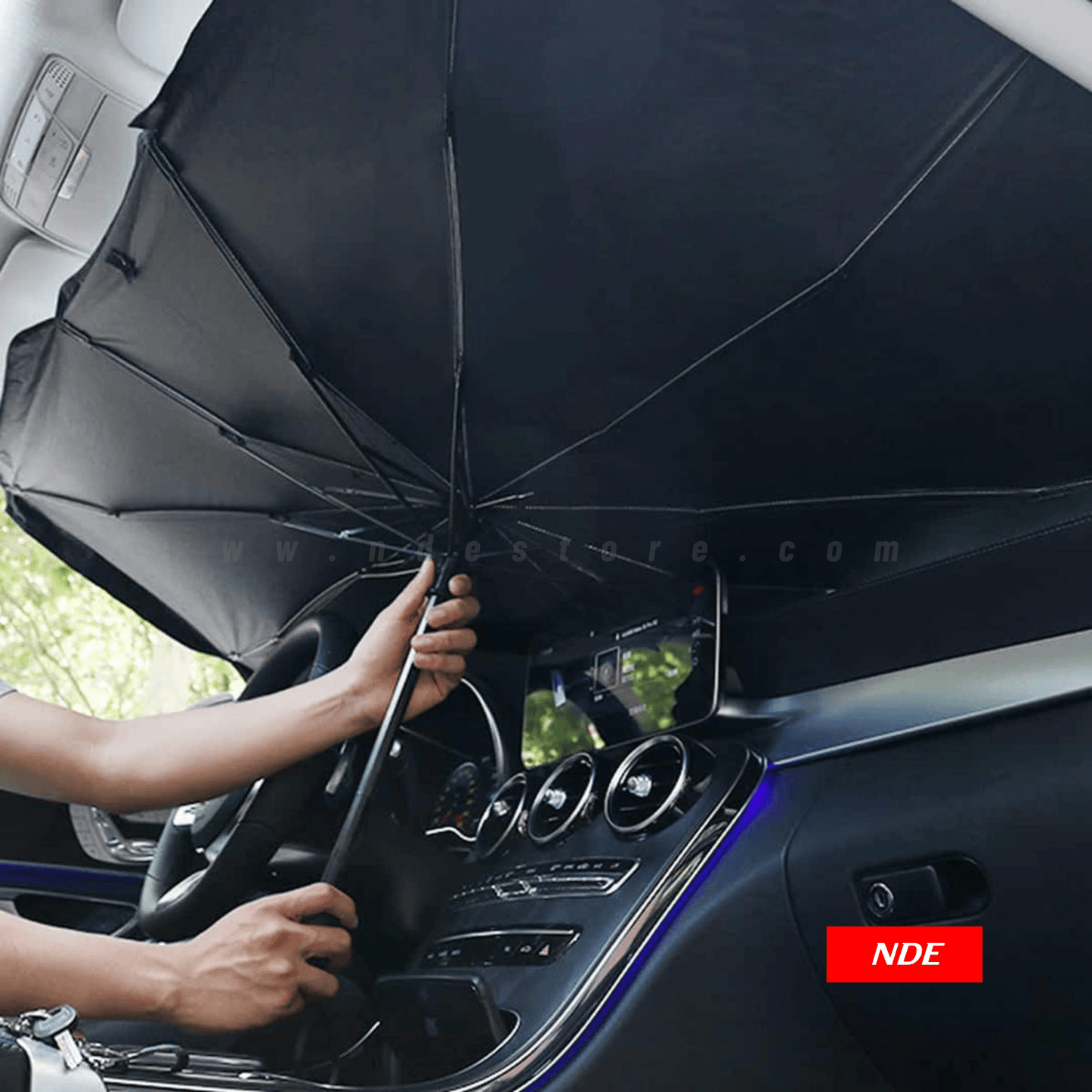 SUN SHADE FOLDING UMBRELLA FOR CAR WINDSHIELD - ndestore.com