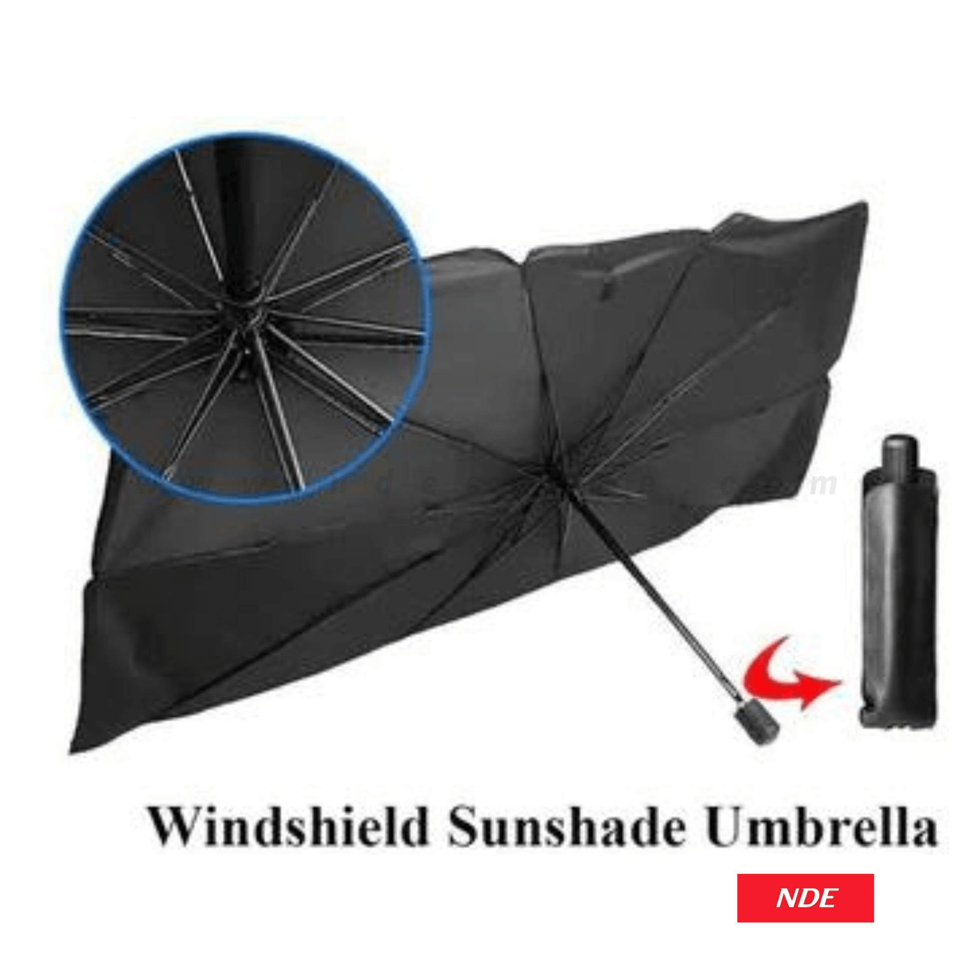 SUN SHADE FOLDING UMBRELLA FOR CAR WINDSHIELD - ndestore.com