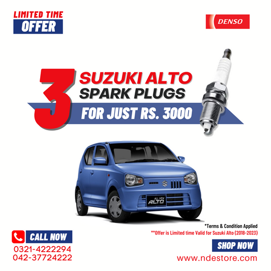 SPARK PLUG DENSO FOR SUZUKI ALTO 3 PIECES (2018-2024)