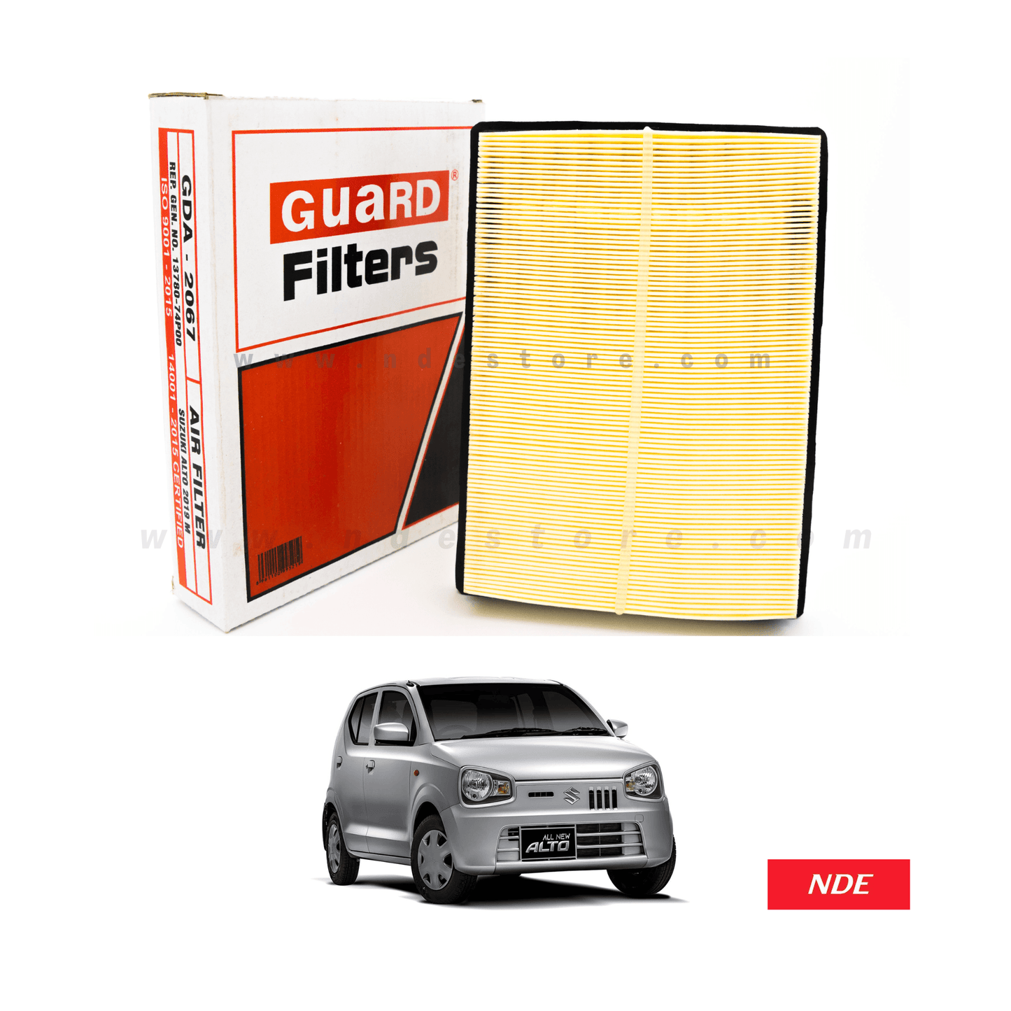 AIR FILTER ELEMENT GUARD FILTER FOR SUZUKI ALTO (2018-2024) - ndestore.com