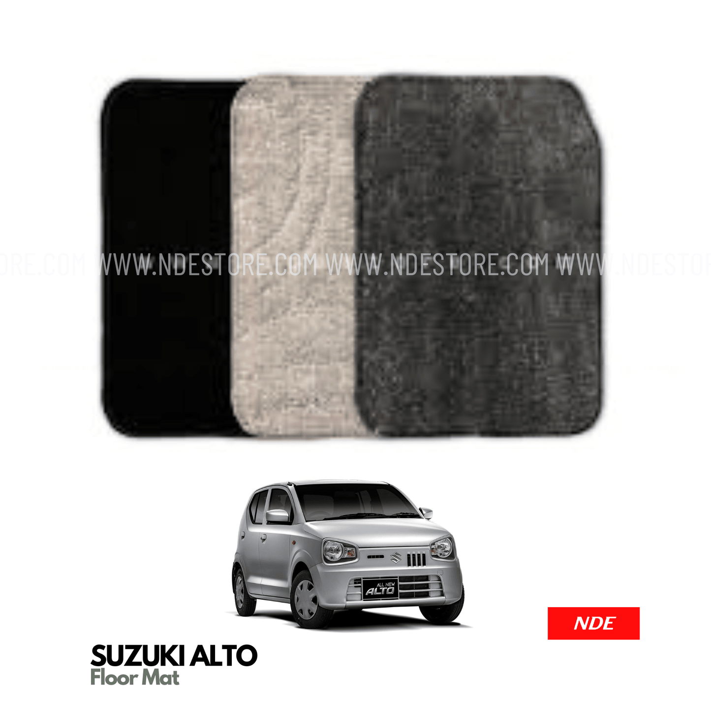 FLOOR MATS PREMIUM QUALITY FOR SUZUKI ALTO (2018-2024) - ndestore.com