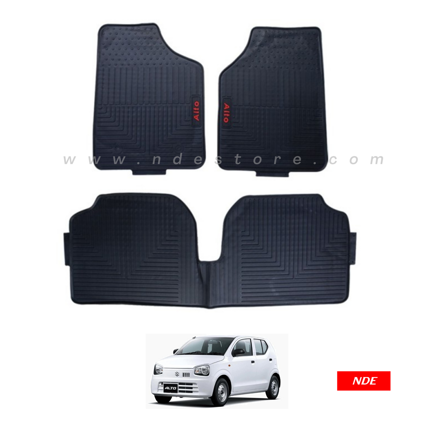 FLOOR MAT RUBBER / LATEX ANTI SLIP SILICONE FOR SUZUKI ALTO (2018-2024) (IMPORTED)