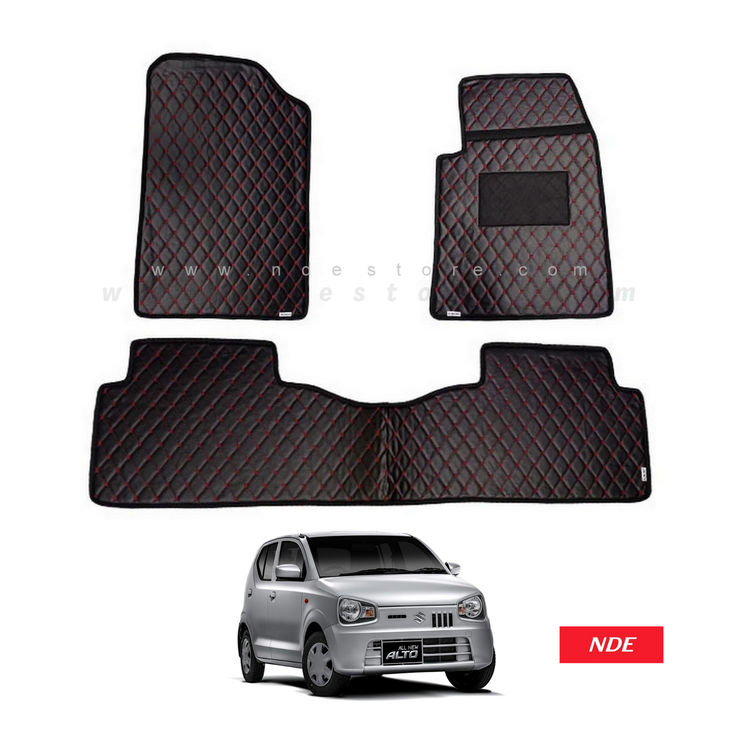 FLOOR MAT PREMIUM QUALITY FLAT 7D STYLE FOR SUZUKI ALTO (2018-2024)