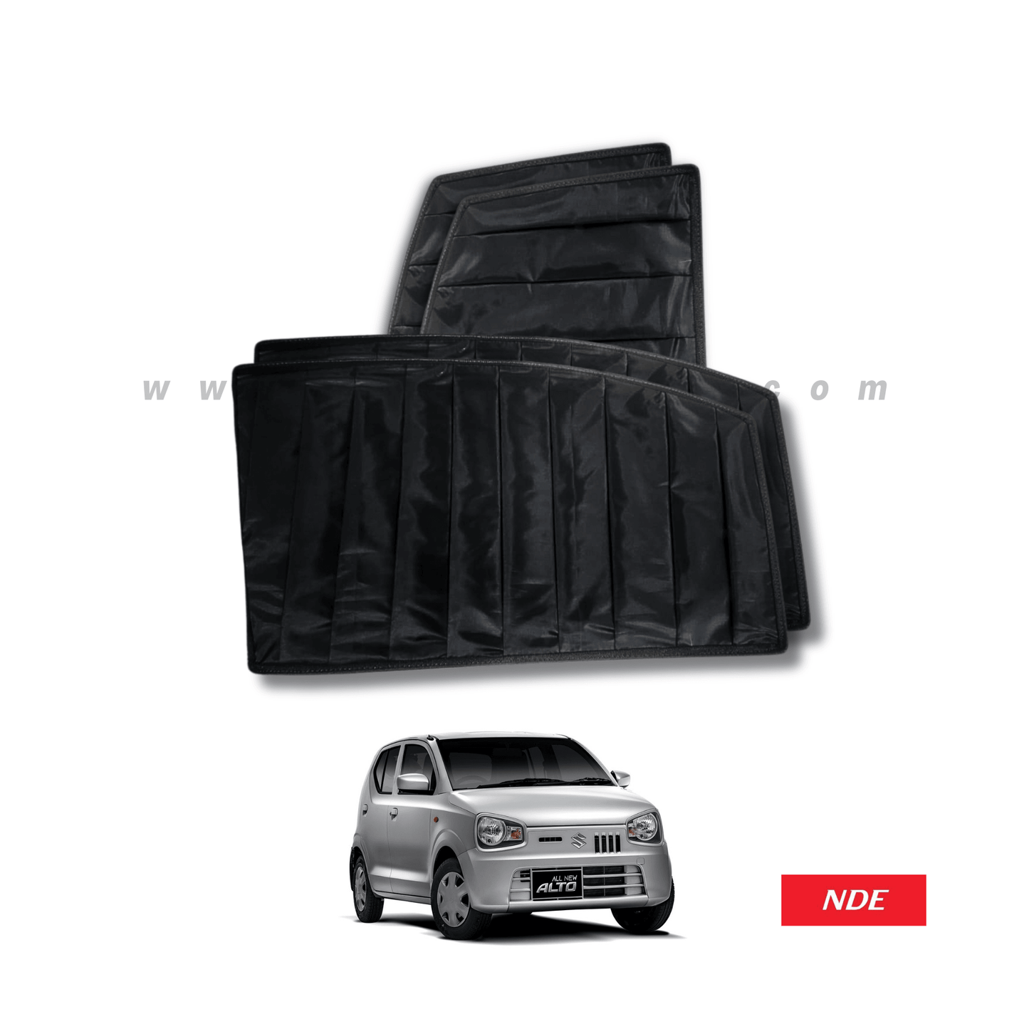 SUN SHADE BLACK WRINKLE FOR SUZUKI ALTO (2018-2024) - ndestore.com