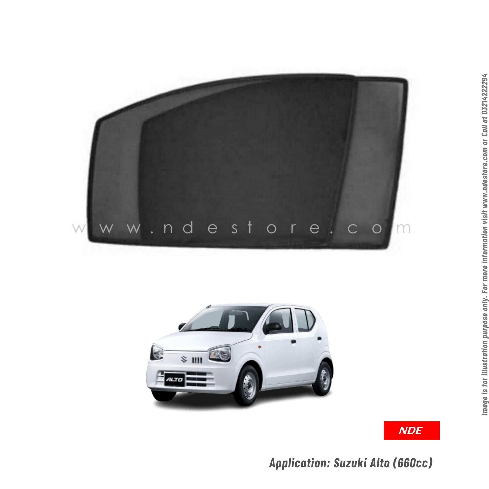 SUN SHADE PREMIUM QUALITY FOR SUZUKI ALTO (2018-2024) - ndestore.com