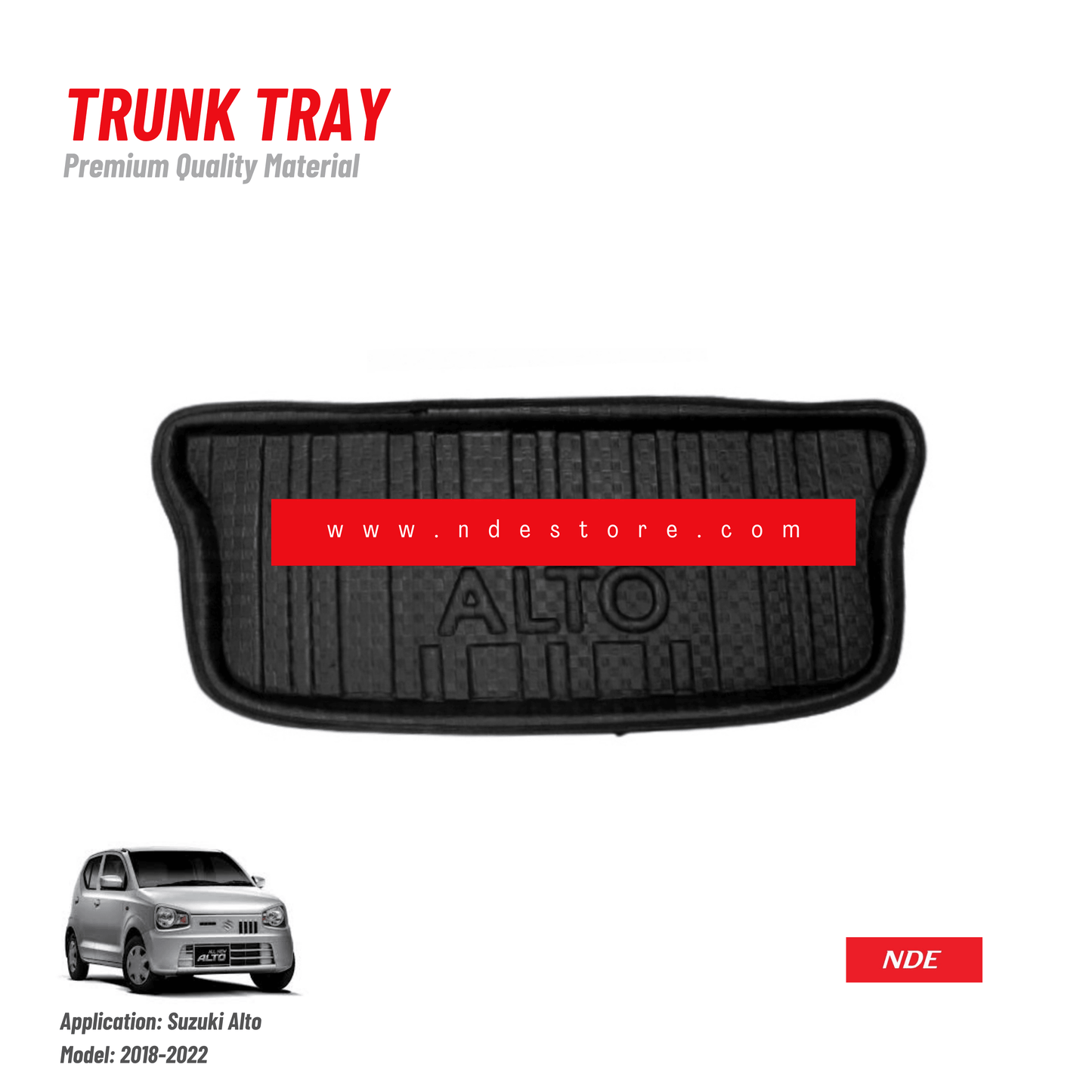 TRUNK TRAY FOAM TYPE FOR SUZUKI ALTO (2018-2024) - ndestore.com