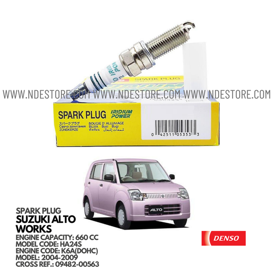 SPARK PLUG IRIDIUM FOR SUZUKI ALTO WORKS HA24S (2004-2009) - ndestore.com