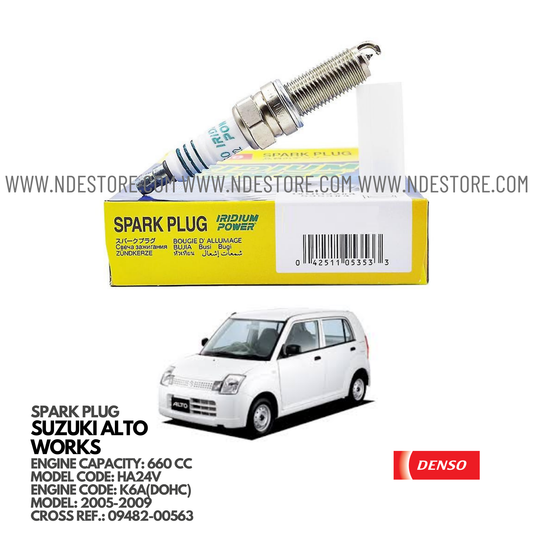 SPARK PLUG IRIDIUM FOR SUZUKI ALTO WORKS HA24V (2005-2009)