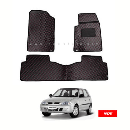 FLOOR MAT PREMIUM QUALITY FLAT 7D STYLE FOR SUZUKI CULTUS (OLD MODEL) - ndestore.com