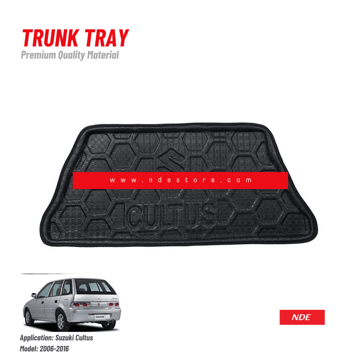 TRUNK TRAY FOR SUZUKI CULTUS (2004-2017) - ndestore.com