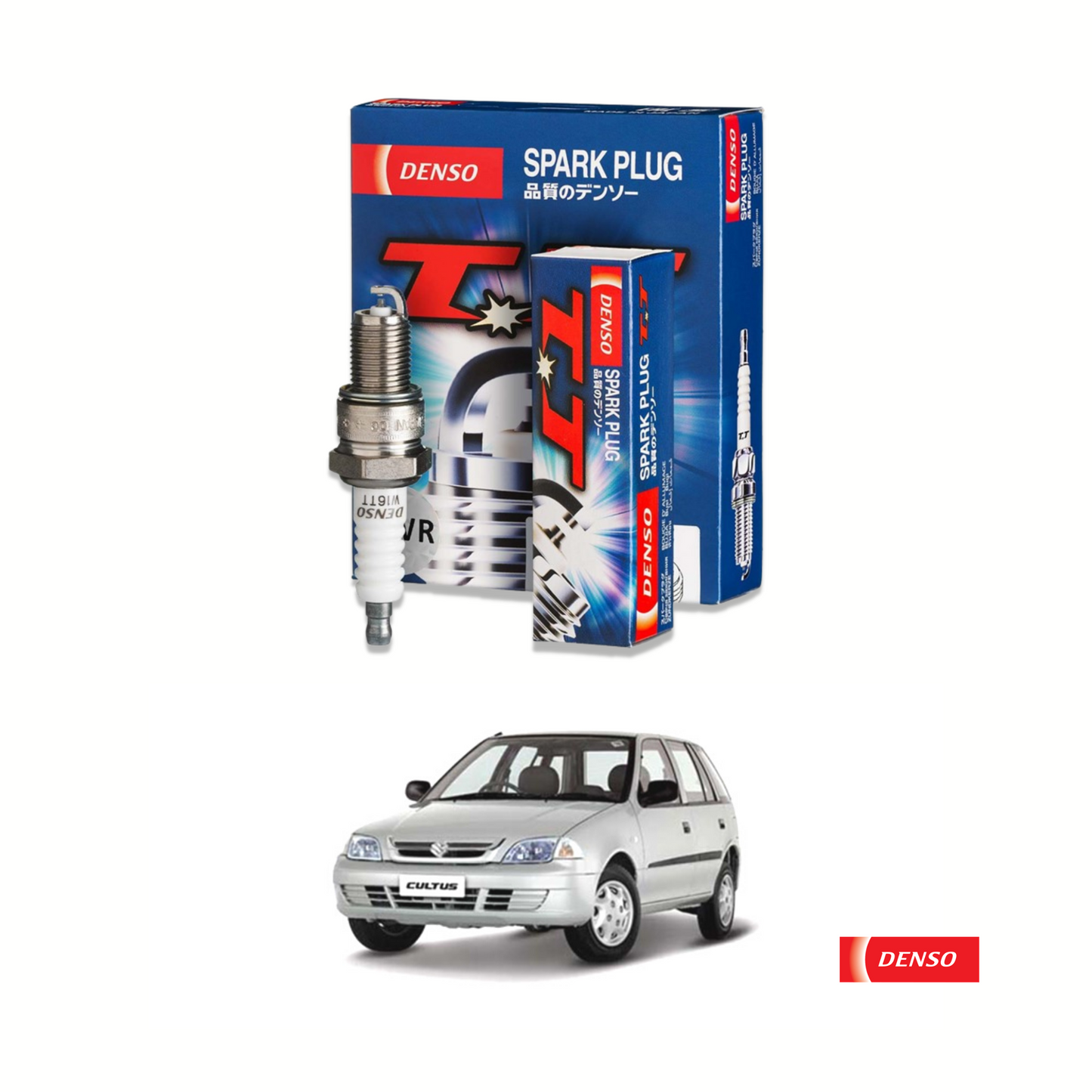 SPARK PLUG DENSO TWIN TIP FOR SUZUKI CULTUS (NON-EFI)