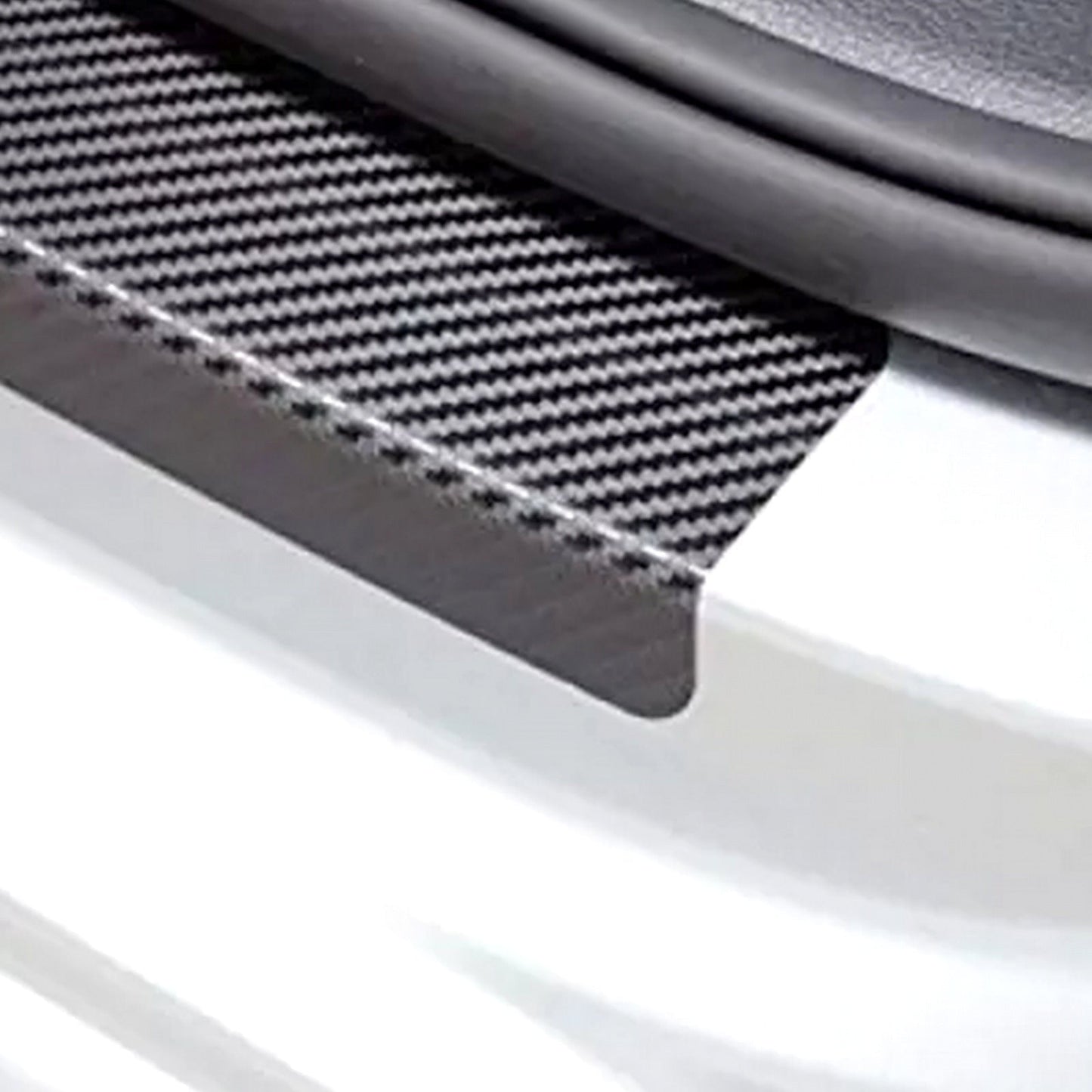 DOOR SILL AREA PROTECTION CARBON FIBER STICKER FOR PROTON SAGA