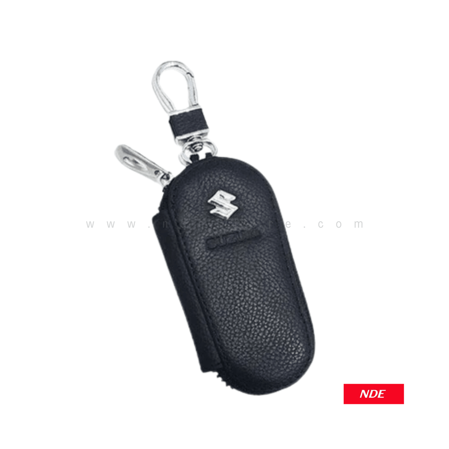 REMOTE COVER KEY POUCH PREMIUM LEATHER MATERIAL WITH SUZUKI LOGO - ndestore.com