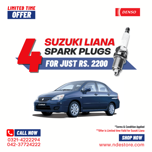 SPARK PLUG DENSO FOR SUZUKI LIANA (4 PIECES) - ndestore.com