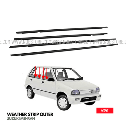 WEATHER STRIP CHROME COVER FOR SUZUKI MEHRAN - ndestore.com