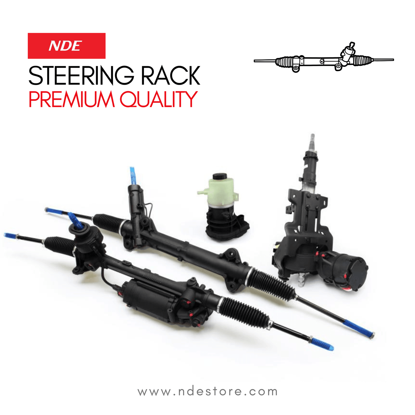 STEERING RACK ASSY COMPLETE FOR SUZUKI MEHRAN - ndestore.com