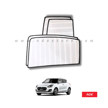 SUN SHADE WHITE WRINKLE FOR SUZUKI SWIFT (2018-2024) - ndestore.com