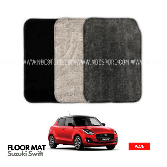 FLOOR MATS PREMIUM QUALITY FOR SUZUKI SWIFT (2021-2024) - ndestore.com