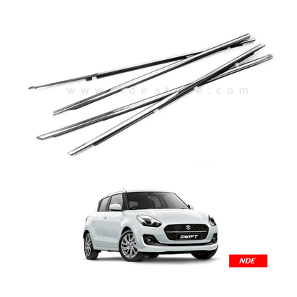 WEATHER STRIP CHROME COVER FOR SUZUKI SWIFT (2021-2024) - ndestore.com