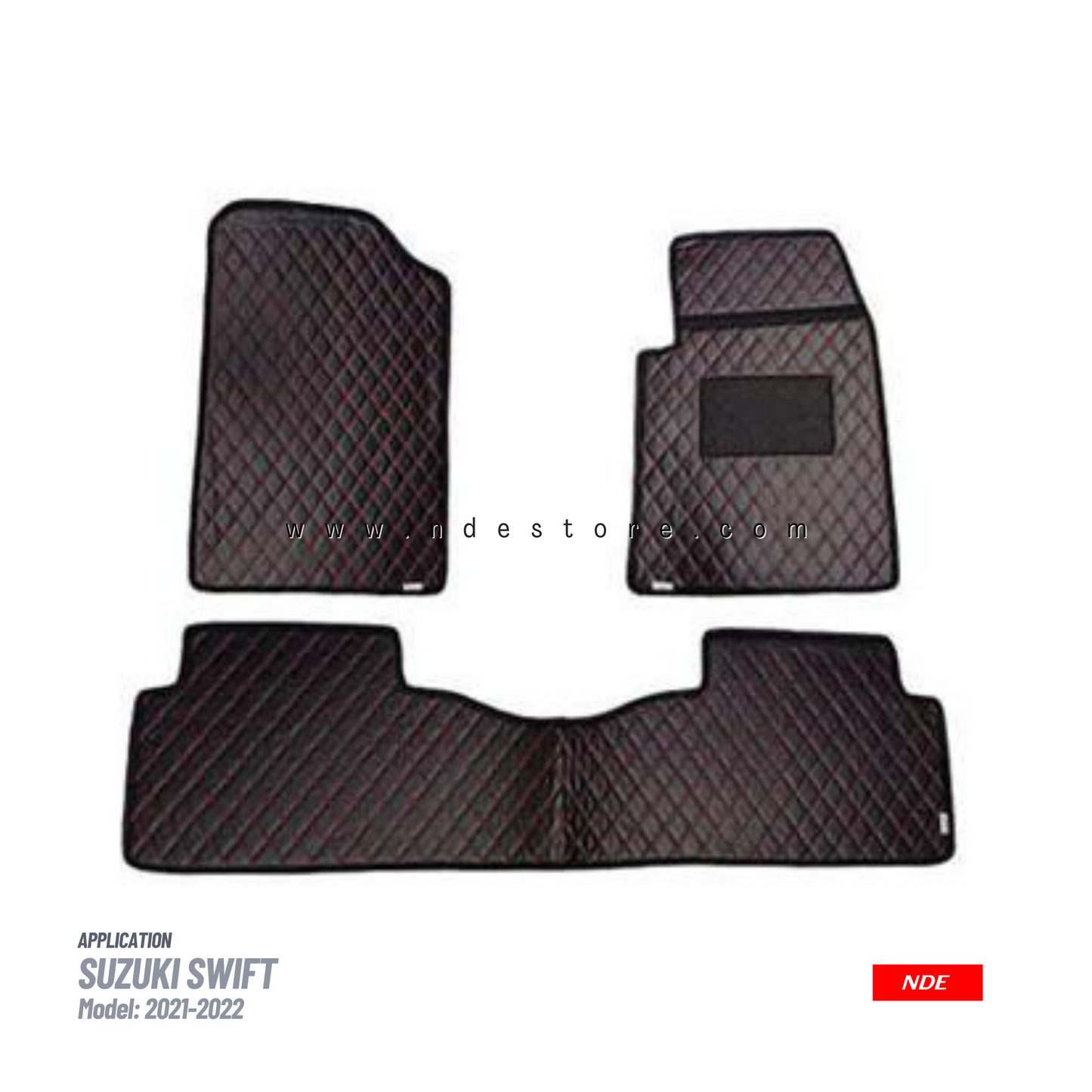 FLOOR MAT PREMIUM QUALITY FLAT 7D STYLE FOR SUZUKI SWIFT (2021-2024)