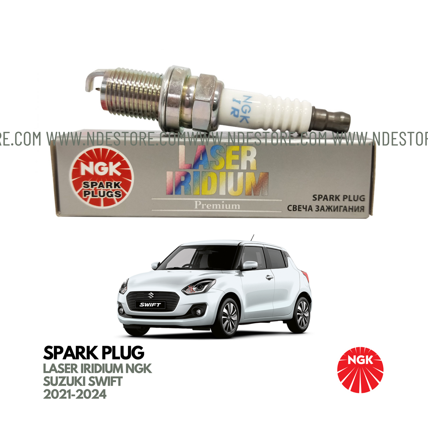 SPARK PLUG NGK LASER IRIDIUM FOR SUZUKI SWIFT (2018-2024)