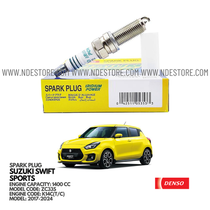 SPARK PLUG FOR SUZUKI SWIFT SPORTS 1400CC (2017-2024) - ndestore.com