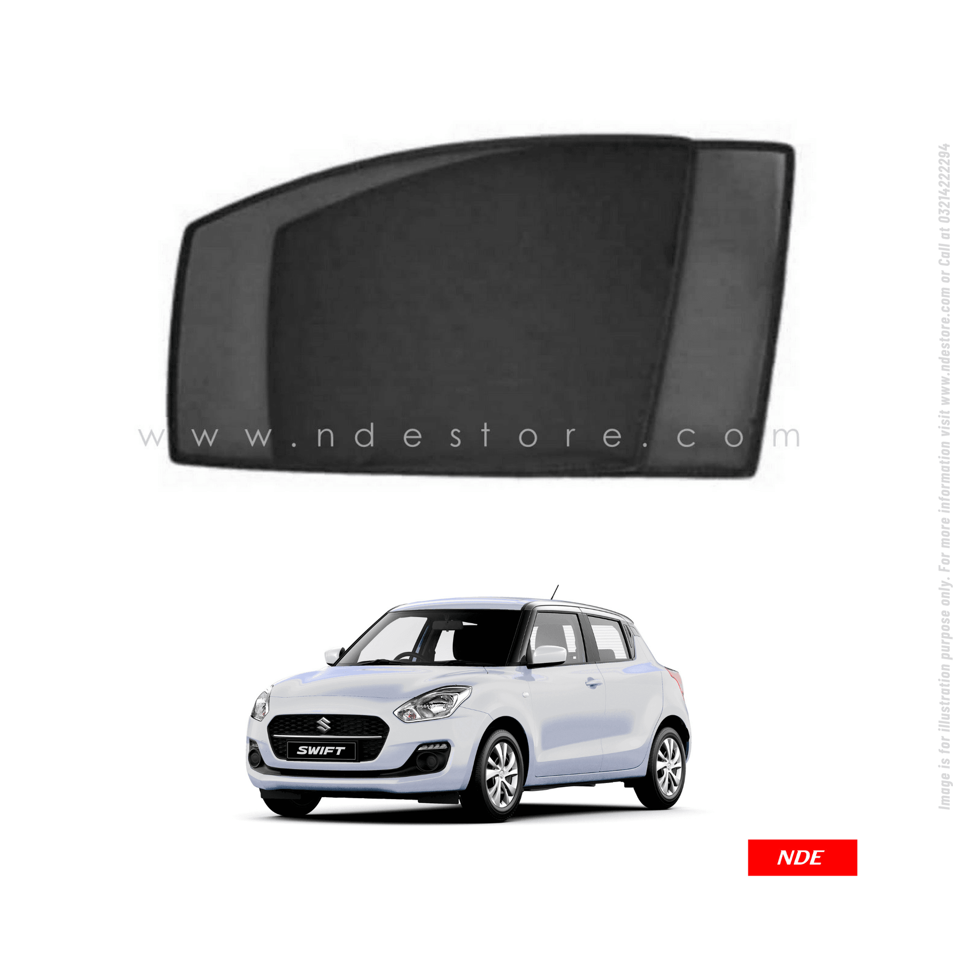 SUN SHADE PREMIUM QUALITY FOR SUZUKI SWIFT (2018-2024) - ndestore.com