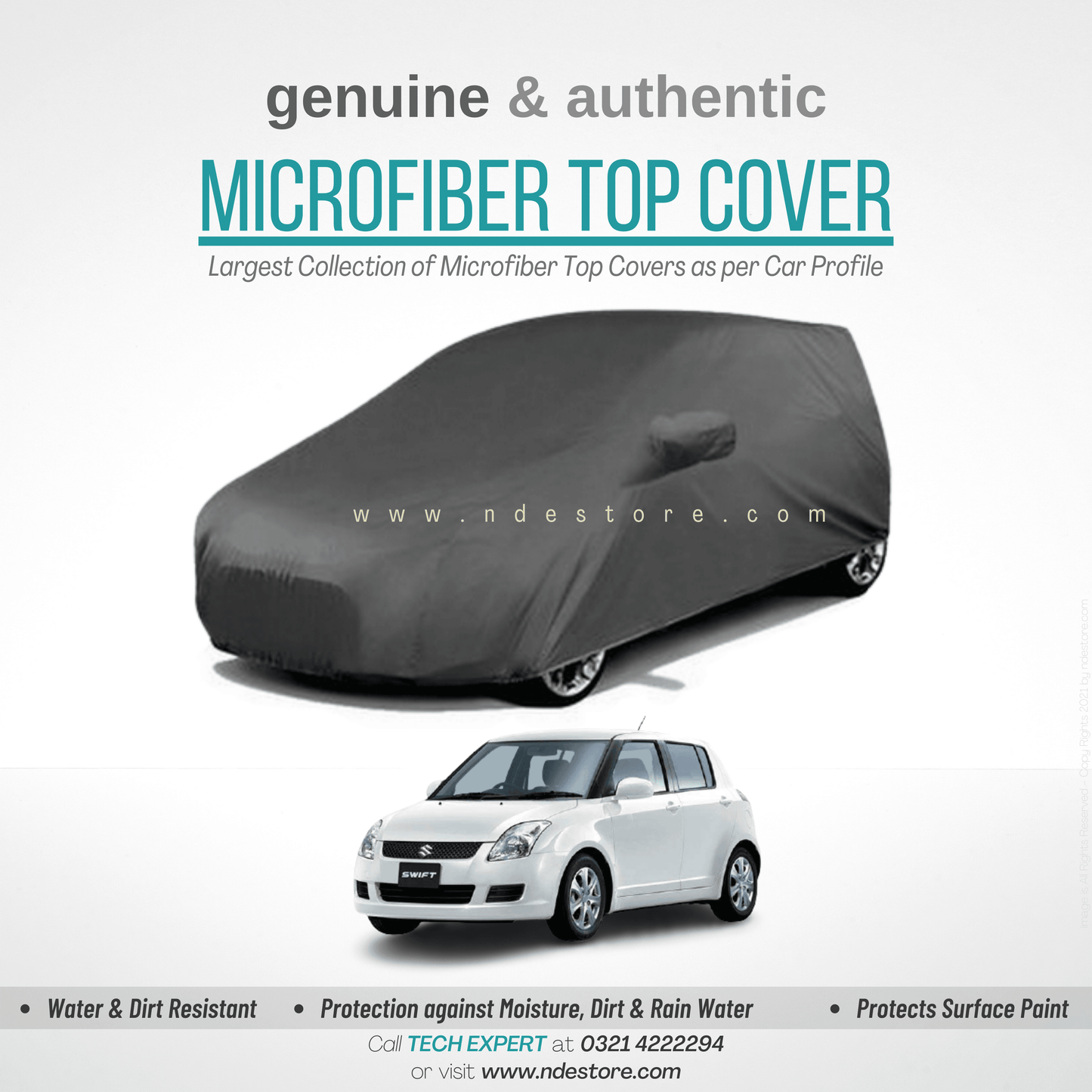 TOP COVER MICROFIBER FOR SUZUKI SWIFT (2008-2018) - ndestore.com