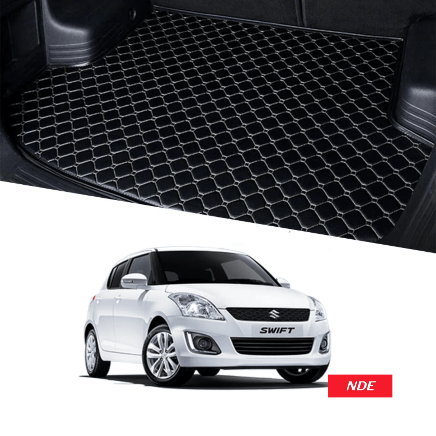 TRUNK FLOOR MAT 7D STYLE FOR SUZUKI SWIFT (2008-2018) - ndestore.com