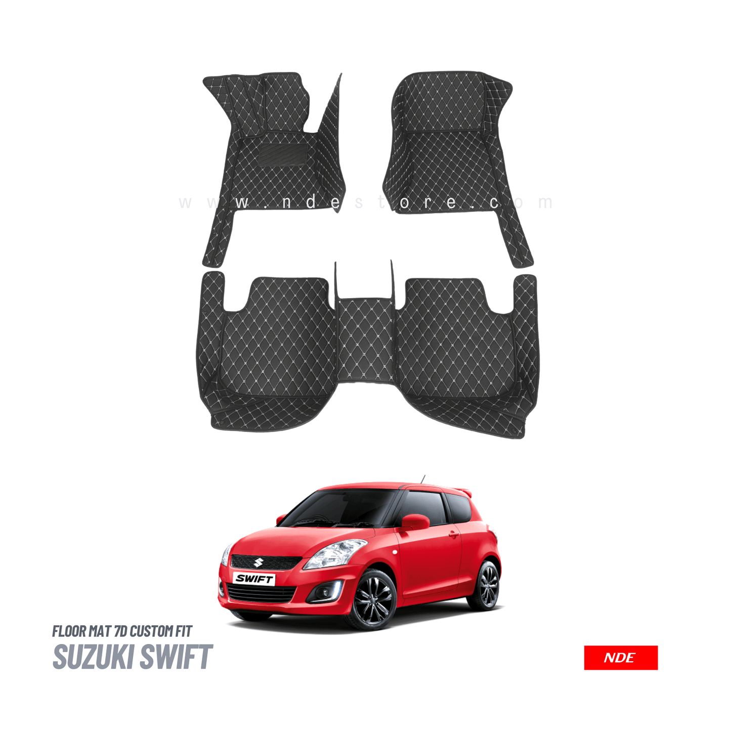 FLOOR MAT 7D STYLE FOR SUZUKI SWIFT (2008-2018) - ndestore.com