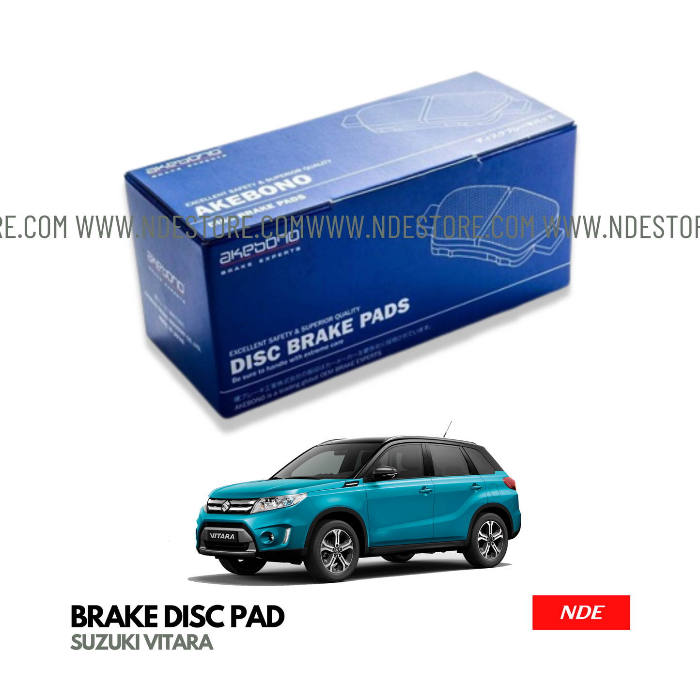 BRAKE, DISC PAD SET AKEBONO FOR SUZUKI VITARA