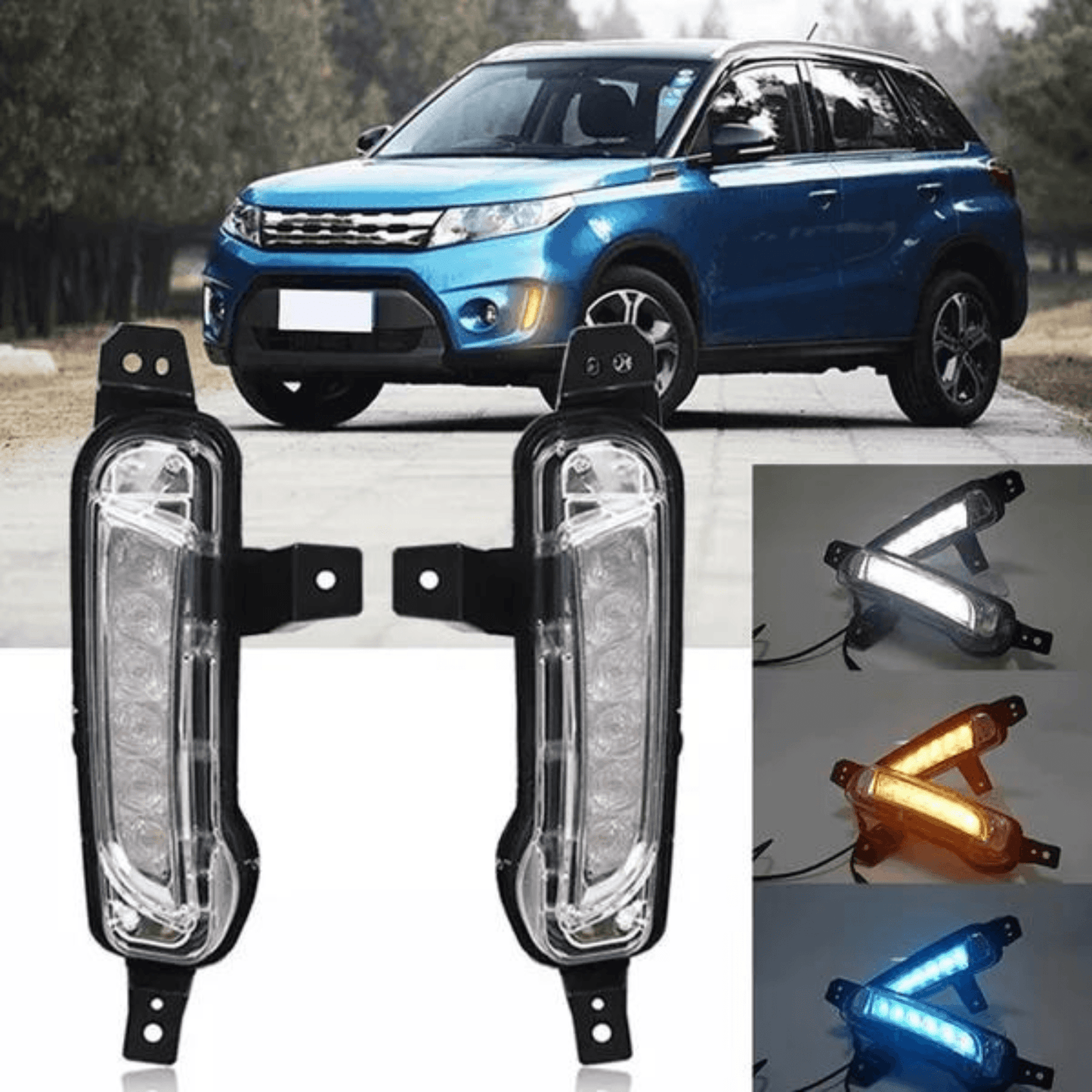 FOG LIGHT ASSY LED DRL LIGHT FOR SUZUKI VITARA - ndestore.com