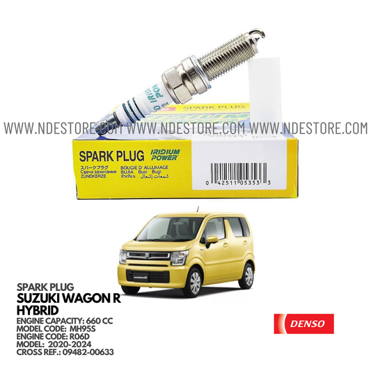 SPARK PLUG IRIDIUM FOR SUZUKI WAGON R HYBRID MH55S (2017-2020) - ndestore.com