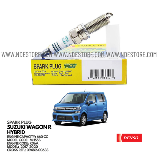 SPARK PLUG IRIDIUM FOR SUZUKI WAGON R HYBRID MH95S (2020-2024) - ndestore.com