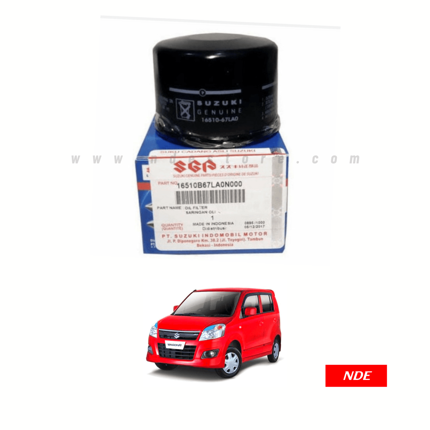 OIL FILTER FOR SUZUKI GENUINE PART FOR SUZUKI WAGON R - ndestore.com