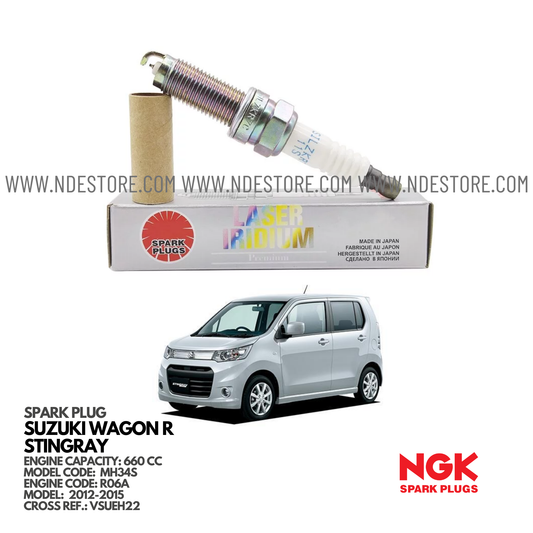 SPARK PLUG FOR SUZUKI WAGON R STINGRAY MH34S (2012-2015) - ndestore.com