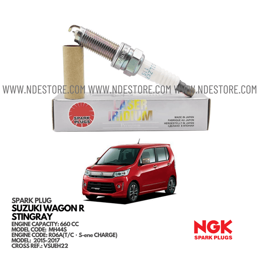 SPARK PLUG IRIDIUM FOR SUZUKI WAGON R STINGRAY MH44S (2015-2017) - ndestore.com