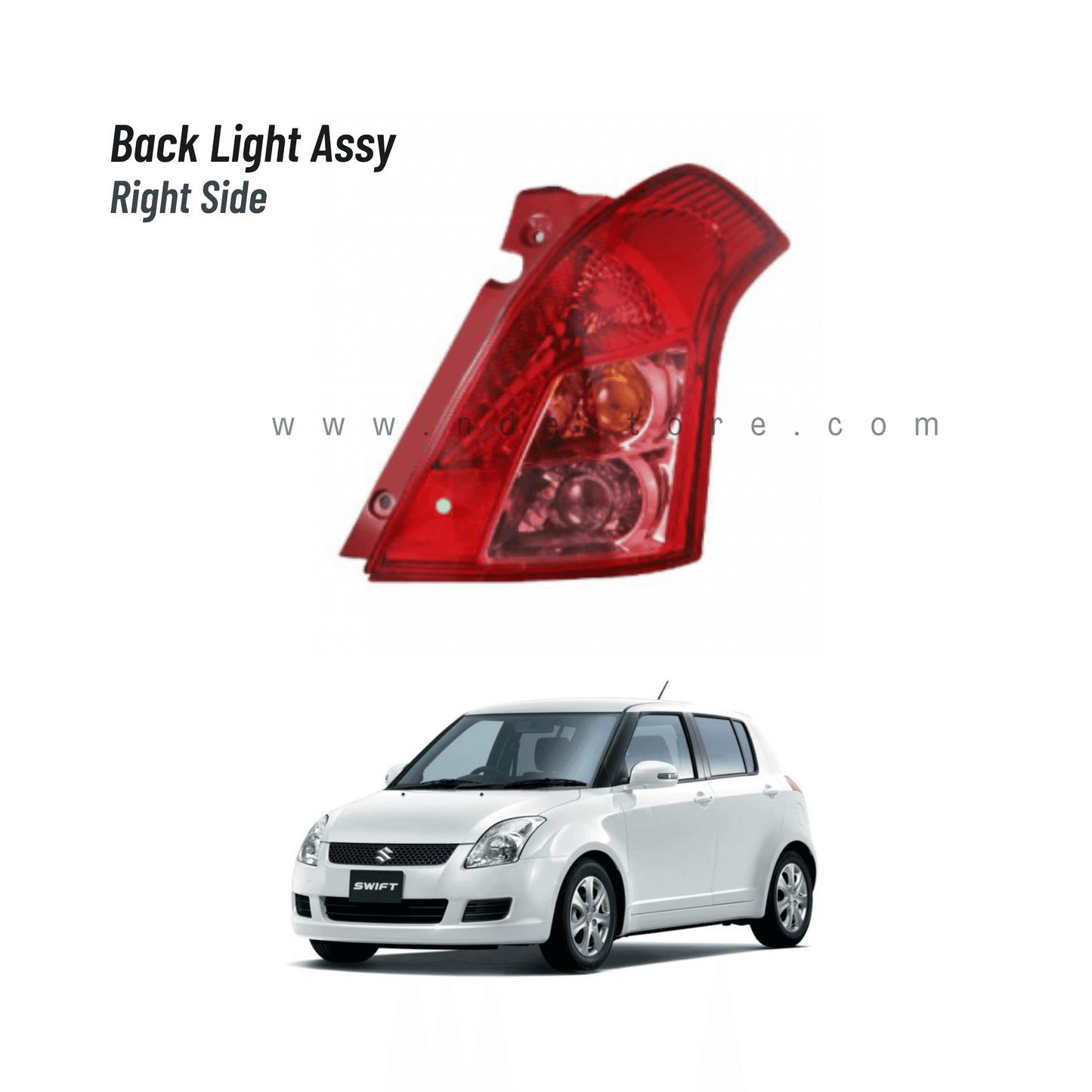 BACK LIGHT ASSY GENUINE FOR SUZUKI SWIFT (2008-2021) - ndestore.com