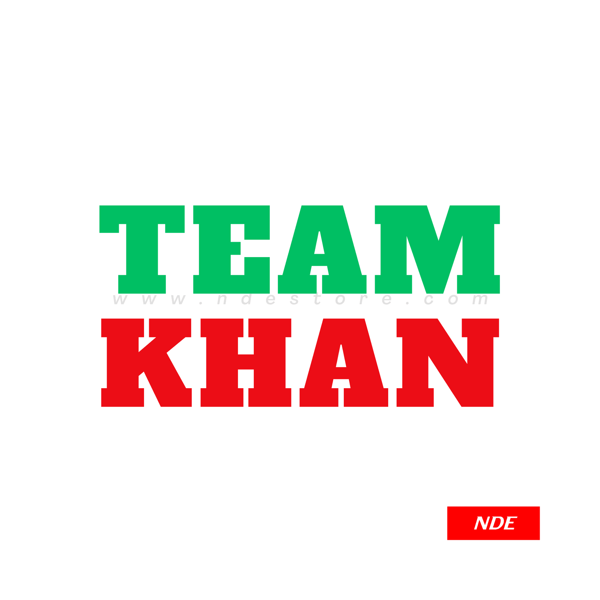 STICKER, TEAM KHAN - ndestore.com